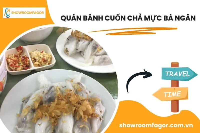 Quán bánh cuốn chả mực bà Ngân