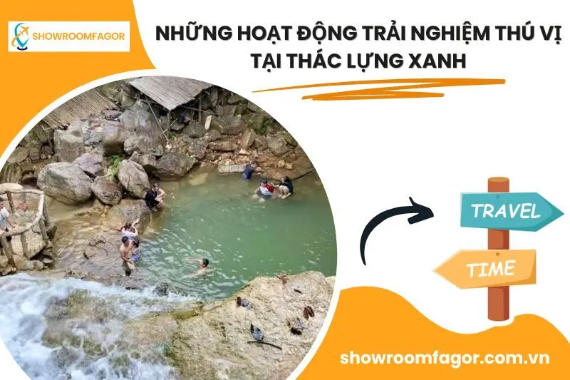 Những Hoạt Động Trải Nghiệm Thú Vị Tại Thác Lựng Xanh