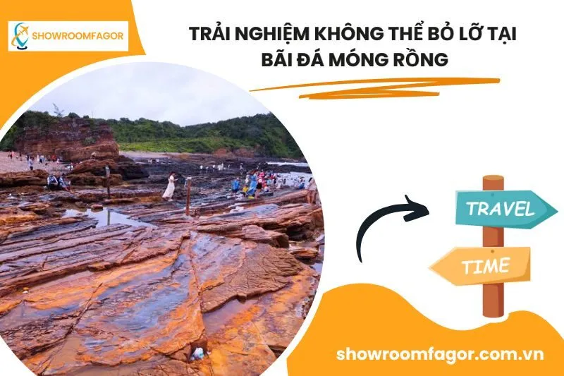 Trải nghiệm không thể bỏ lỡ tại bãi đá Móng Rồng